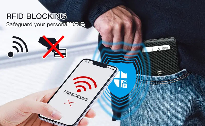 Ultra Slim RFID Blocking Carbon Fiber Wallet for Men – Minimalist Bifold, 11 Card Slots, Durable Microfiber Leather, Gift Box – Compact Credit Card Holder, Stylish Orange – Perfect Gift for Dad, Husband, Son, Boyfriend, Friend