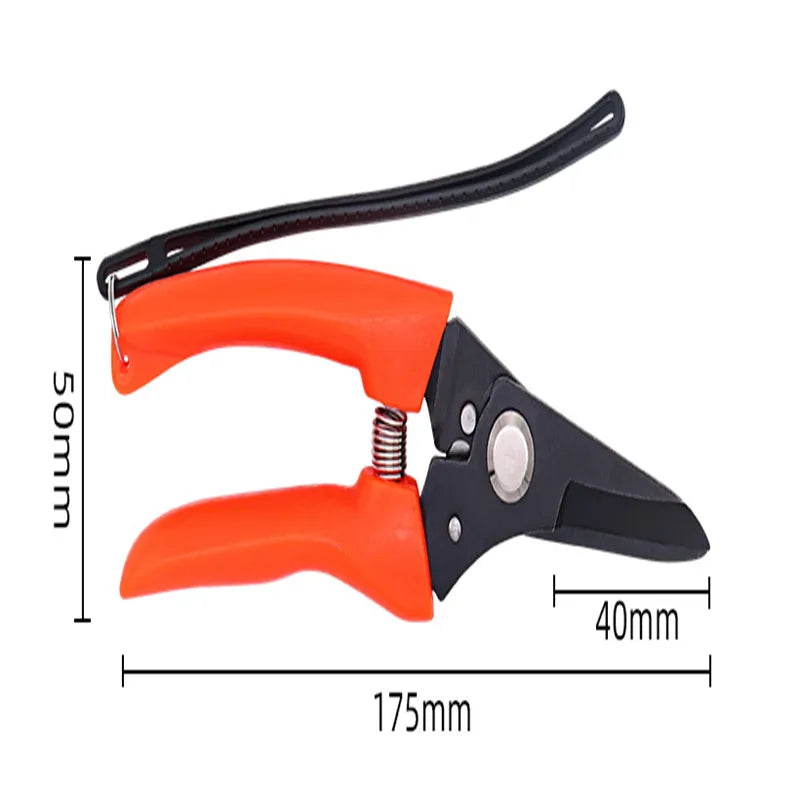 7.5" Stainless Steel Garden Shears - Professional Pruning Shears with Ergonomic Handles
