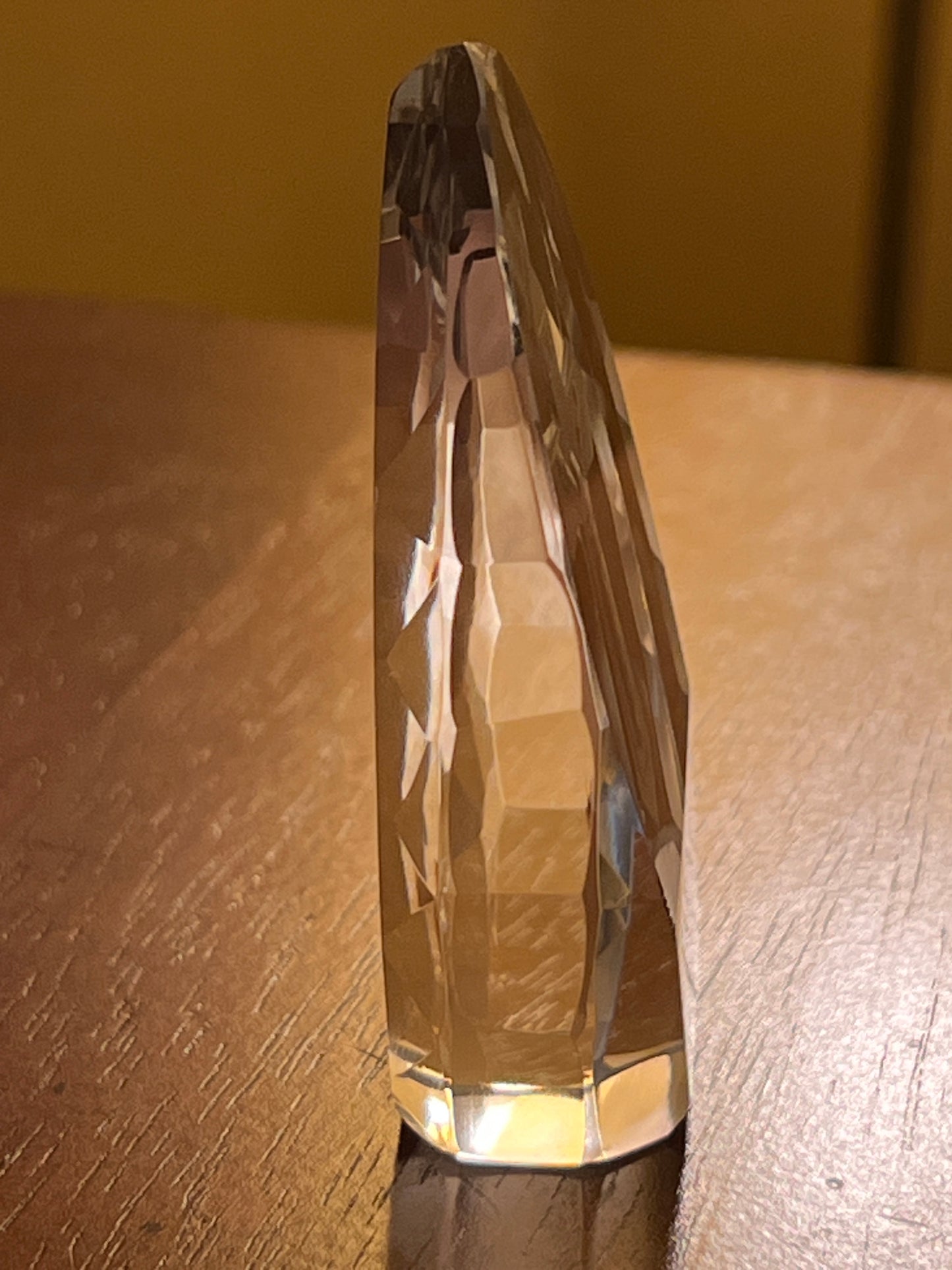 Vintage 3D Laser-Etched Crystal Crucifix Paperweight | Jesus on the Cross Art Glass