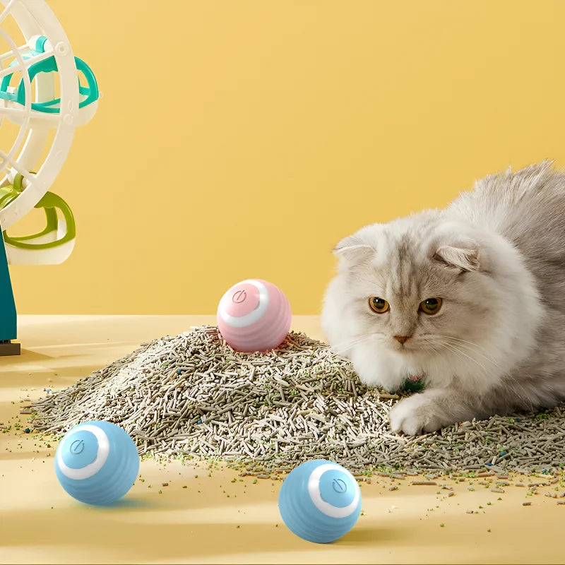 Cat Interactive Ball Smart Cat Toys Indoor Automatic Rolling Magic Ball Electronic Interactive Cat Toy Cat Game Accessories