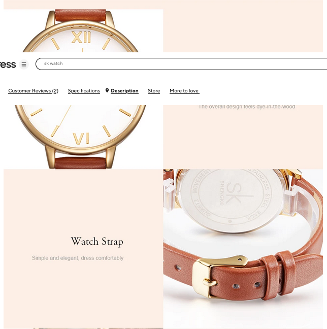 Minimalist Shengke Women's Watch with Marble Dial and Leather Band, Elegant and Waterproof