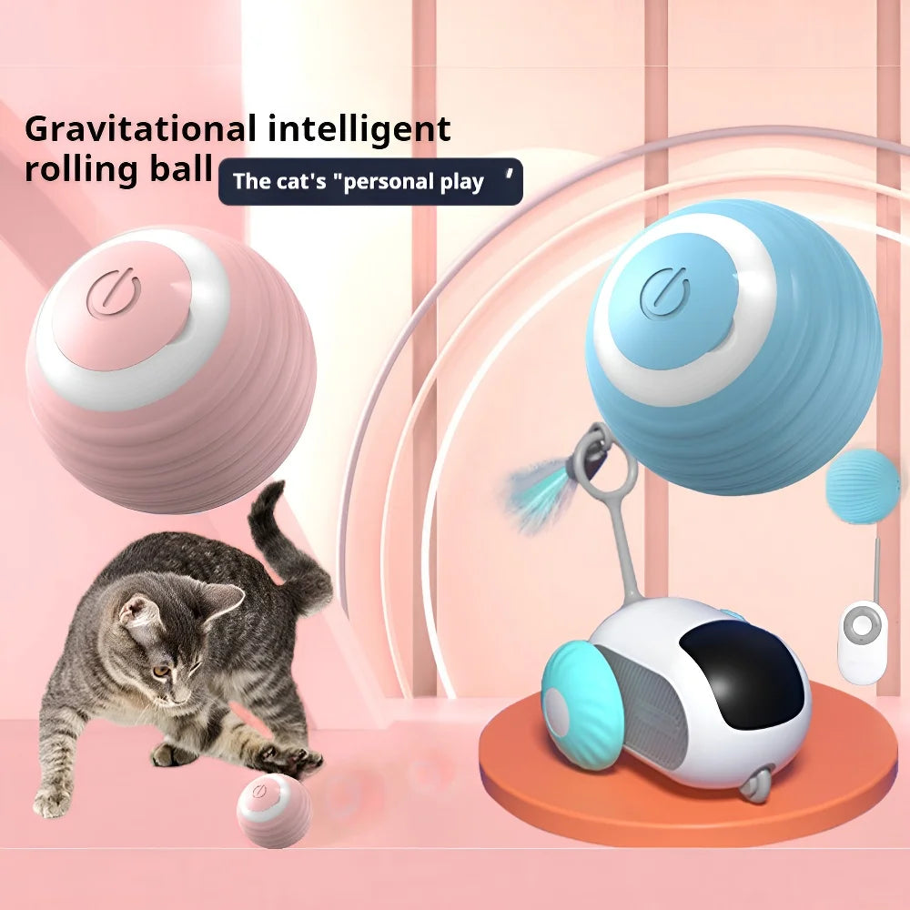 Cat Interactive Ball Smart Cat Toys Indoor Automatic Rolling Magic Ball Electronic Interactive Cat Toy Cat Game Accessories