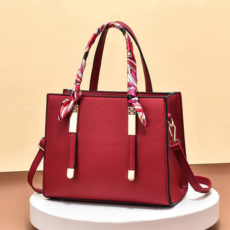 Large-Capacity One-Shoulder Leather Handbag: The Perfect Accessory for the Modern Woman