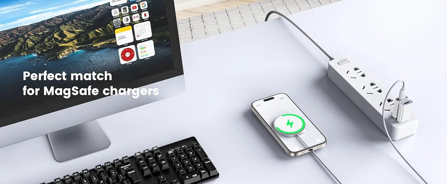 USB-C to USB-A Adapter (2-Pack, White) | 5Gbps Data Transfer, 3A Fast Charging | MagSafe, Apple Watch 9/8/7/SE/Ultra, iPhone 16–12, iPad, Galaxy, Pixel, CarPlay Compatible