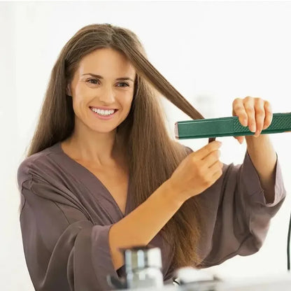 Portable Cordless Hair Straightener & Curler - USB Rechargeable 2-in-1 Flat Iron with Tourmaline Ceramic Plates | 30-Second Heat-Up, 3 Temperature Settings for All Hair Types