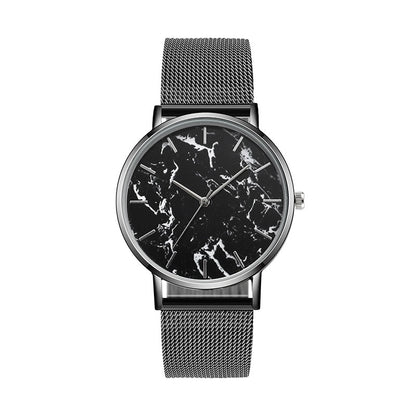 Fashion Rose Gold Mesh Band Creative Marble Female Wrist Watch Luxury Women Quartz Watches Gifts Relogio Feminino