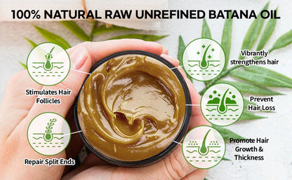 2-Pack 100% Raw Batana Oil from Honduras – Hair Growth & Repair Treatment (4.3oz / 120g Each)
