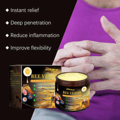 Bee Venom Joint Relief Cream (2-Pack) - 60g Natural Pain Relief Cream with Honey & Glycerin for Arthritis, Muscle Pain & Joint Stiffness