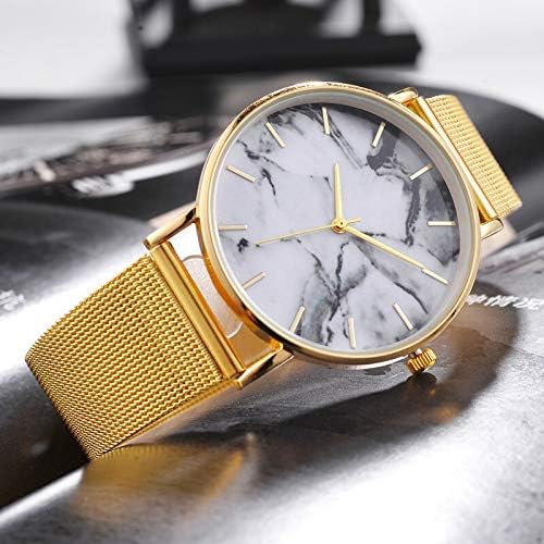 Fashion Rose Gold Mesh Band Creative Marble Female Wrist Watch Luxury Women Quartz Watches Gifts Relogio Feminino