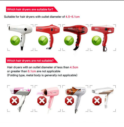 Universal Hair Dryer Diffuser Attachment - Professional Curl Creator with Rotatable Vents & Heat-Resistant Design (3 Colors Available)