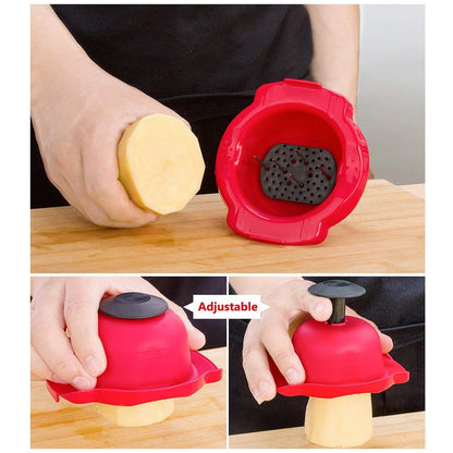 6-in-1 Multi-Functional Vegetable Slicer - Mandoline Slicer with Interchangeable Blades