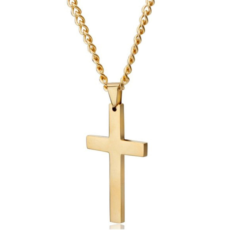 Stainless Steel Christian Cross Necklace