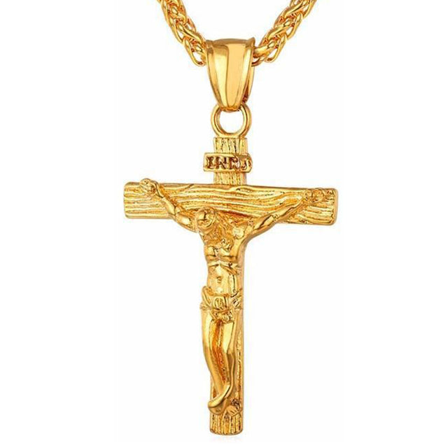 Stainless Steel Christian Cross Necklace