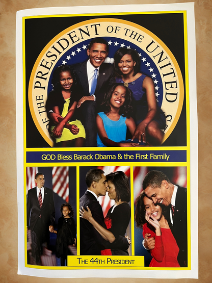 Collectible Barack Obama and First Family Legacy Posters (12"x18")