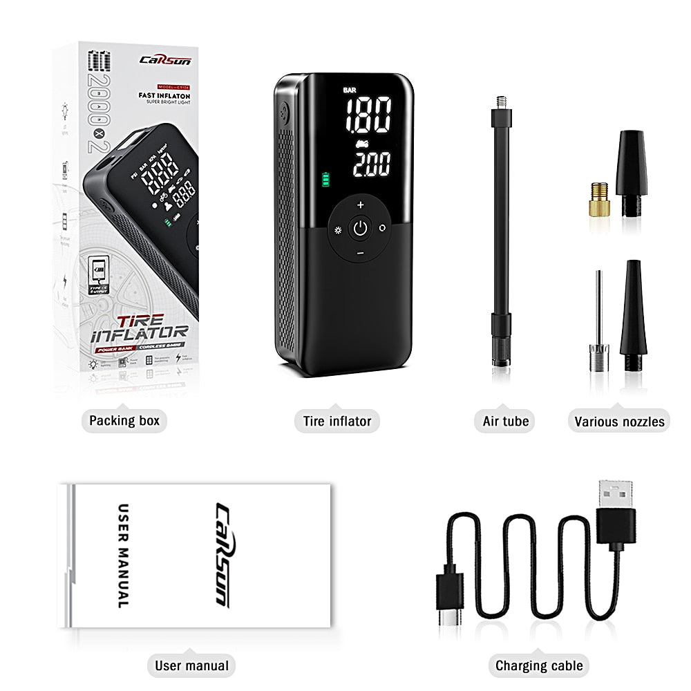 Portable Tire Inflator Pump Air Compressor