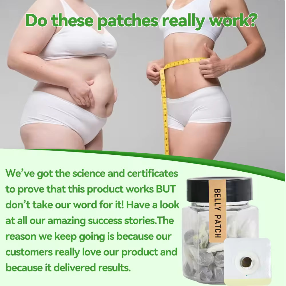 30 Day Belly Slimming Patch Detox Patch Fat Burning Weight Loss Slimming Patch Navel Belly Button Patch