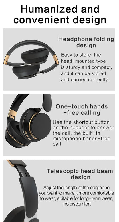 XBass Wireless Over-Ear Headphones with Mic - Active Noise Cancelling Bluetooth 5.3 Headset for Work, Gym, Travel, & Music, 300-Hour Standby Time & Fast Charging (Red)