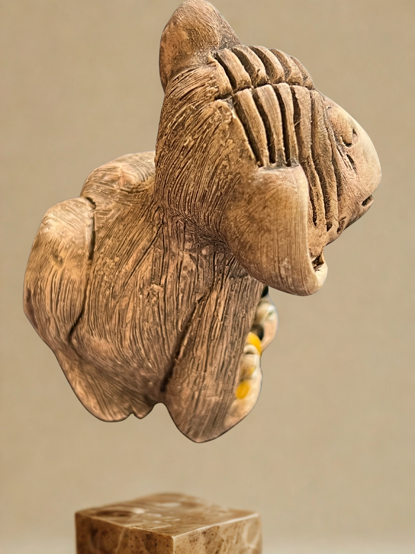 Rare Retired Artesania Rinconada Chimpanzee with Flowers Figurine #45 - Classic Collection