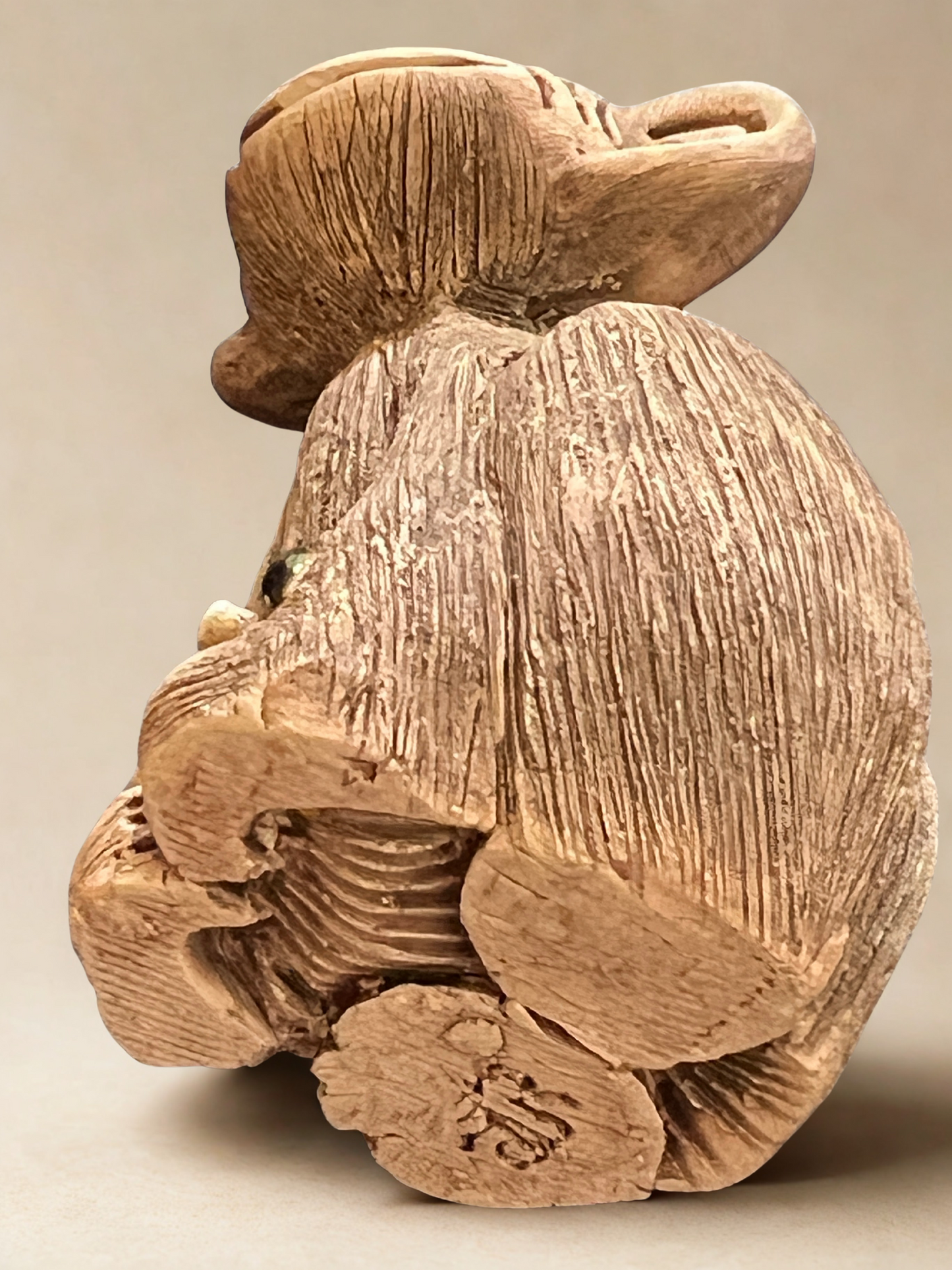 Rare Retired Artesania Rinconada Chimpanzee with Flowers Figurine #45 - Classic Collection