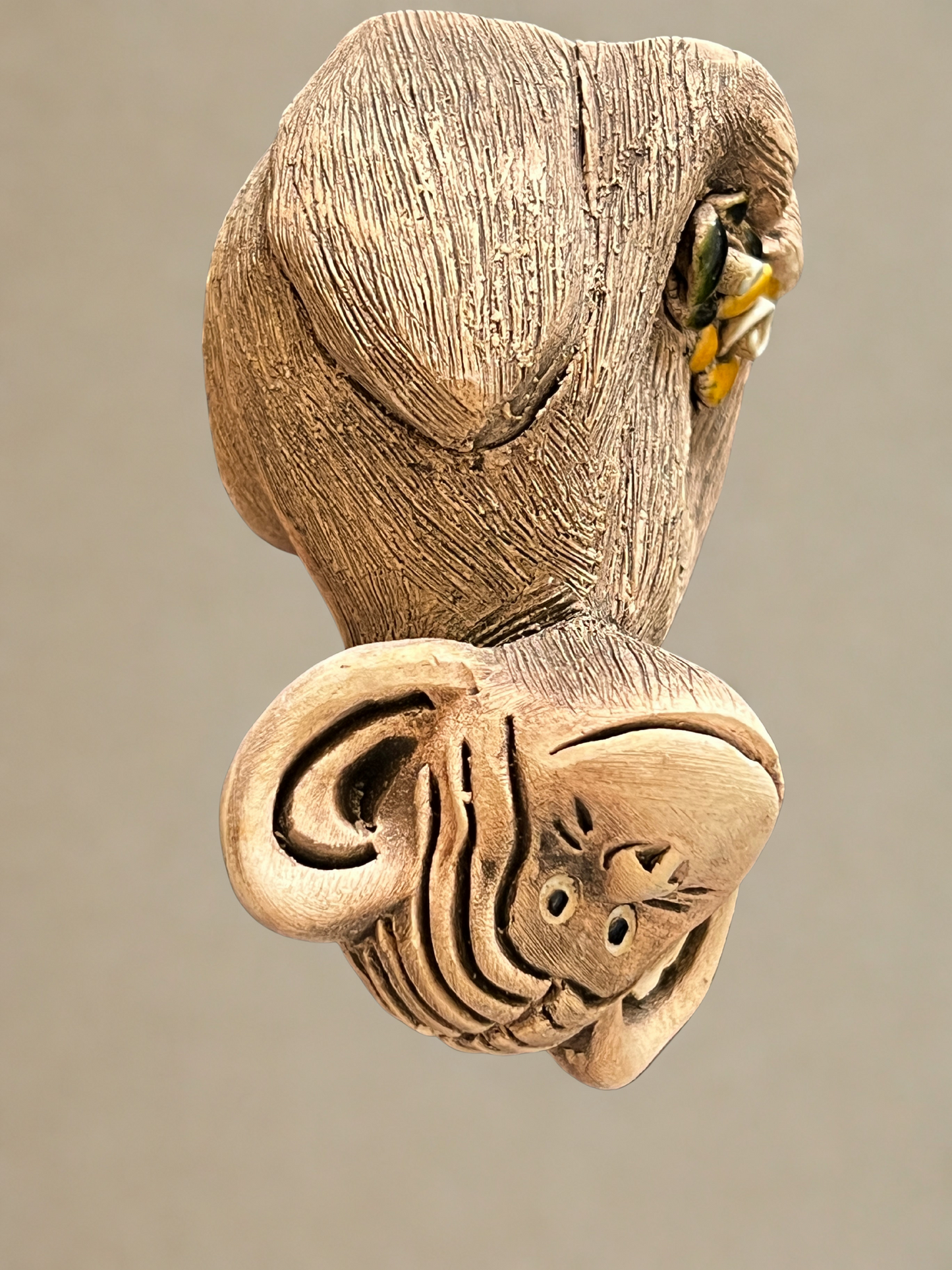 Rare Retired Artesania Rinconada Chimpanzee with Flowers Figurine #45 - Classic Collection