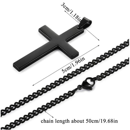 Stainless Steel Christian Cross Necklace