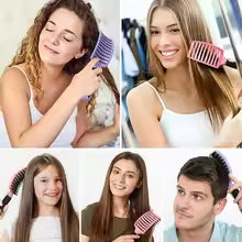 Premium Detangling Hairbrush with Boar & Nylon Bristles - Pain-Free Anti-Frizz Hair Brush for All Hair Types | Ergonomic Scalp Massage Brush for Women, Men & Kids