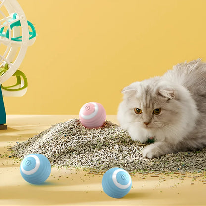 Cat Interactive Ball Smart Cat Toys Indoor Automatic Rolling Magic Ball Electronic Interactive Cat Toy Cat Game Accessories
