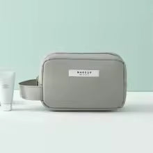 Elegant Travel Makeup Bag - Waterproof Nylon Cosmetic Storage with Smart Organization System