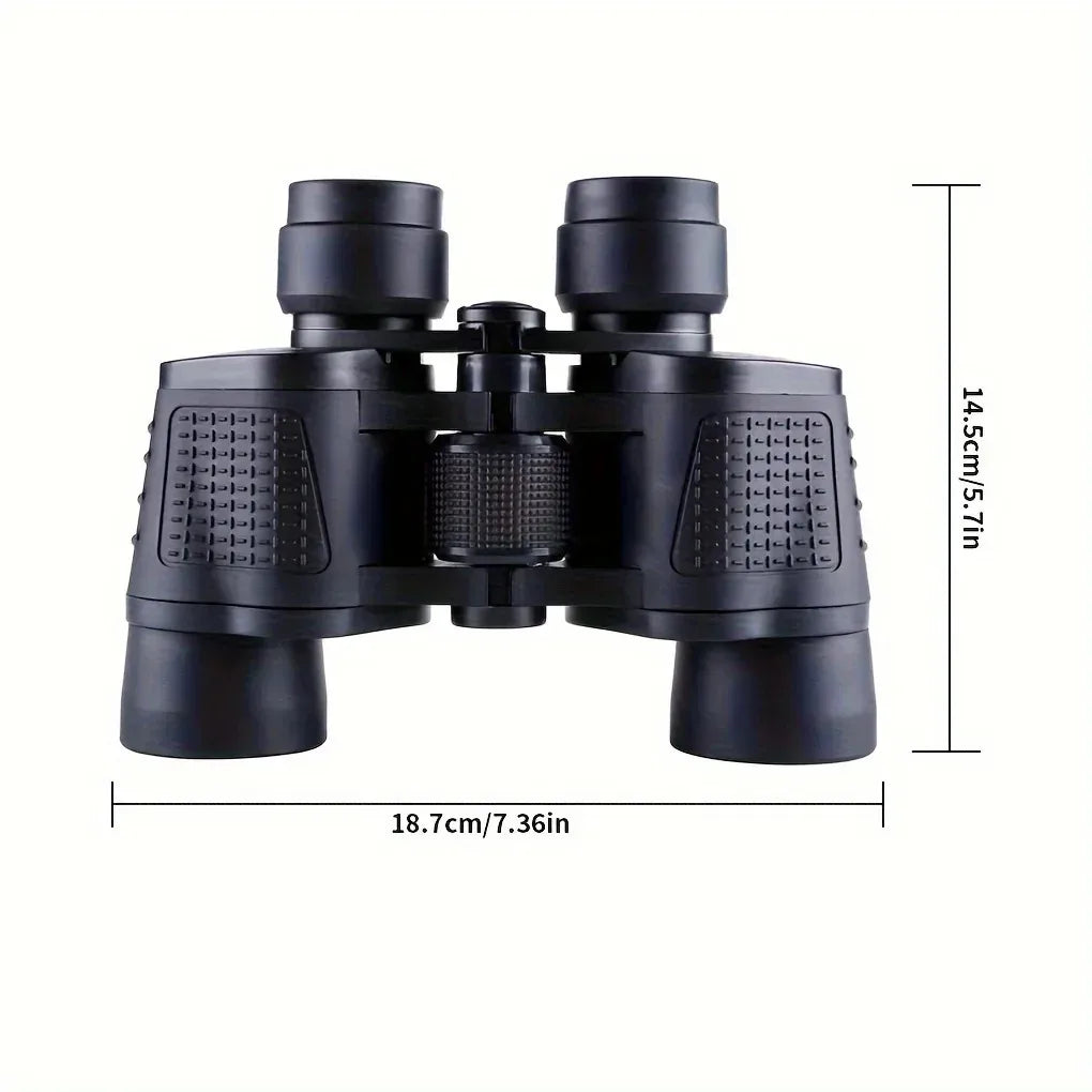 Waterproof Premium 80x80 HD Military Zoom Binoculars - Compact High-Power Binoculars with BAK4 Prism & FMC Coating for Bird Watching, Sports, Travel, Hunting, Theater, Concerts - Complete Kit with Carrying Case