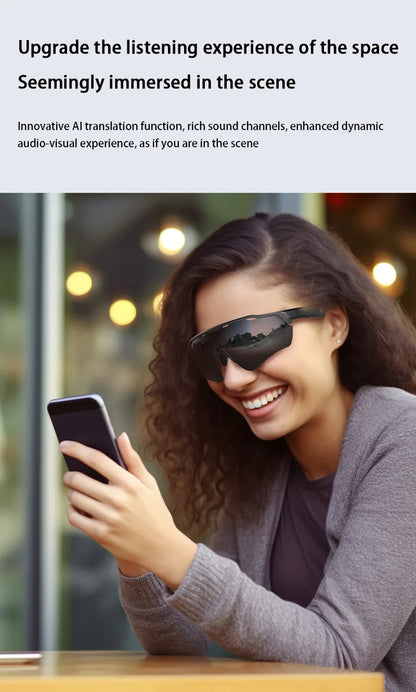 2025 New Smart Glasses AI Artificial Intelligence Translation Bluetooth Integrated Headset Glasses Anti-ultraviolet Sunglasses