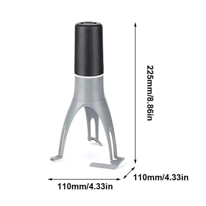 3-Speed Electric Triangle Pan Stirrer – Battery Operated Hands-Free Whisk for Sauces, Eggs, Soup, and Cream – Ergonomic, Dishwasher Safe, Stainless Steel Kitchen Mixer