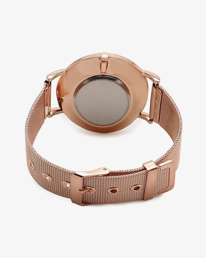 Fashion Rose Gold Mesh Band Creative Marble Female Wrist Watch Luxury Women Quartz Watches Gifts Relogio Feminino