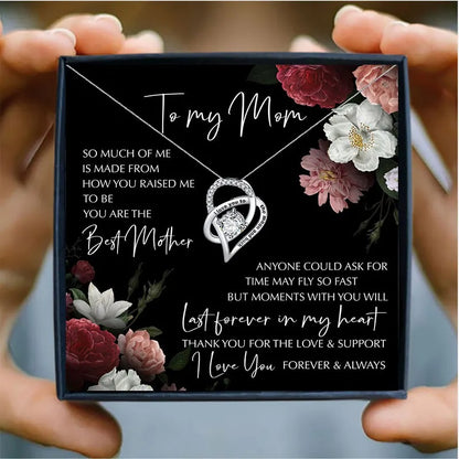 Stunning Mother's Heart Pendant Necklace: Elegance & Charm