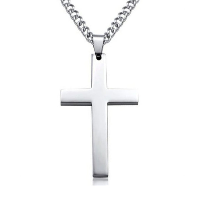 Stainless Steel Christian Cross Necklace
