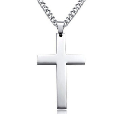 Stainless Steel Christian Cross Necklace
