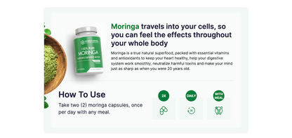 Science Natural Supplements: 100% Pure 800mg Moringa Capsules (60 Count)