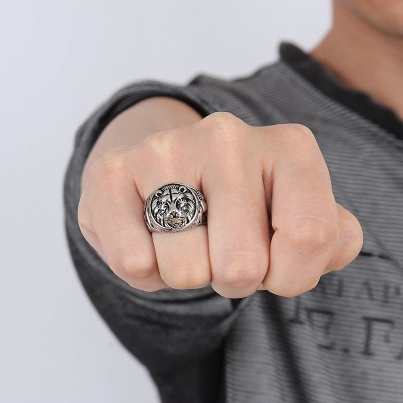 Men's Lion's Head Rings