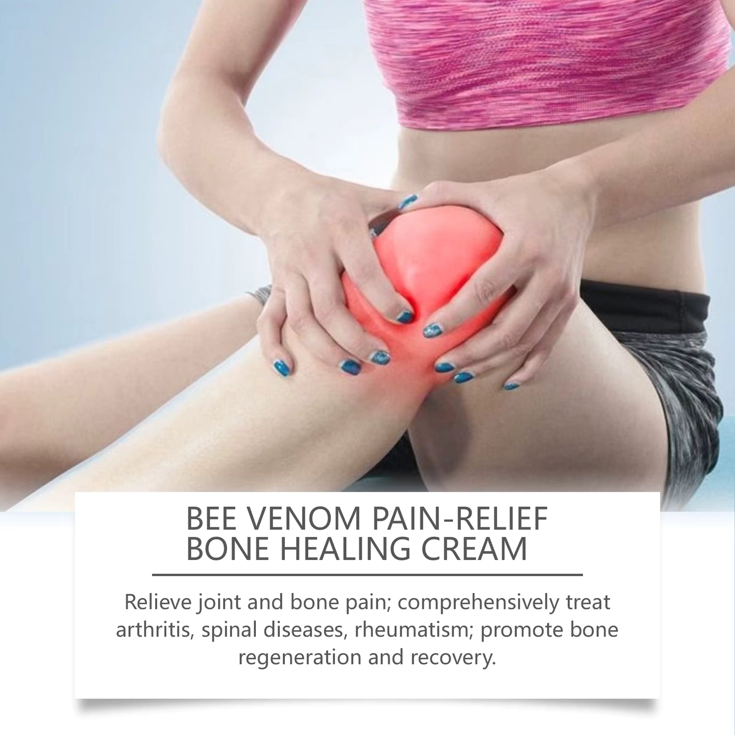Bee Venom Joint Relief Cream (2-Pack) - 60g Natural Pain Relief Cream with Honey & Glycerin for Arthritis, Muscle Pain & Joint Stiffness