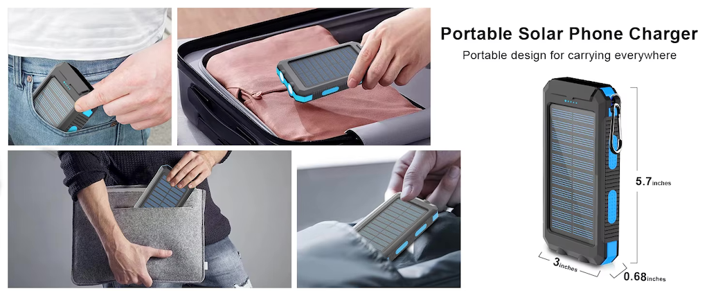 Waterproof Outdoor Solar Power Bank 38800mAh Dual USB Travel Outdoor Solar Mobile Phone Charger Solar Powerbanks For Camping