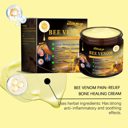 Bee Venom Joint Relief Cream (2-Pack) - 60g Natural Pain Relief Cream with Honey & Glycerin for Arthritis, Muscle Pain & Joint Stiffness