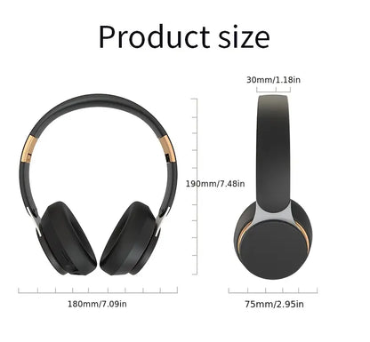 XBass Wireless Over-Ear Headphones with Mic - Active Noise Cancelling Bluetooth 5.3 Headset for Work, Gym, Travel, & Music, 300-Hour Standby Time & Fast Charging (Red)