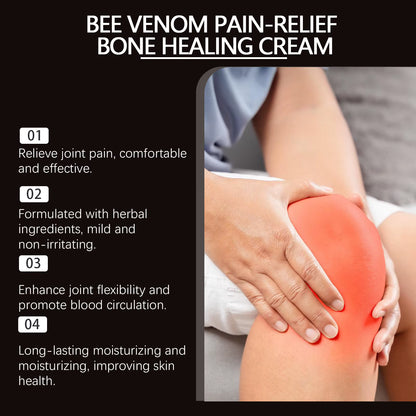 Bee Venom Joint Relief Cream (2-Pack) - 60g Natural Pain Relief Cream with Honey & Glycerin for Arthritis, Muscle Pain & Joint Stiffness