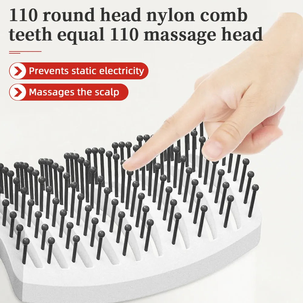 Premium Detangling Hairbrush with Boar & Nylon Bristles - Pain-Free Anti-Frizz Hair Brush for All Hair Types | Ergonomic Scalp Massage Brush for Women, Men & Kids