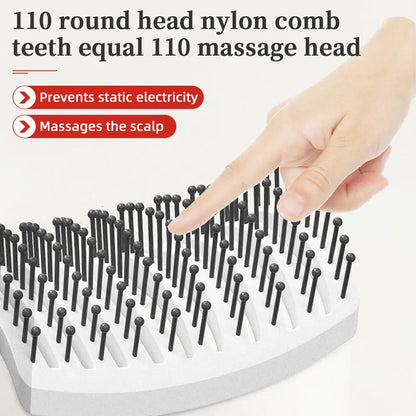 Premium Detangling Hairbrush with Boar & Nylon Bristles - Pain-Free Anti-Frizz Hair Brush for All Hair Types | Ergonomic Scalp Massage Brush for Women, Men & Kids