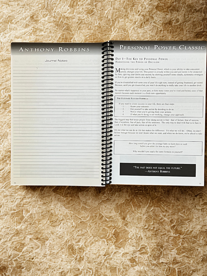 The Anthony Robbins "Get The Edge" Personal Transformation Journal and 7-Day Program