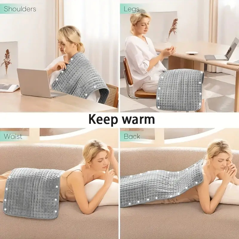 Extra-Large 40" x 20" Heating Pad for Back, Neck, Shoulders & Legs - Fast-Heating, Washable Electric Heating Pad with 9 Heat & 4 Timer Settings for Full Body Pain & Muscle Relief