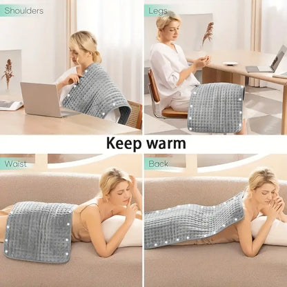Extra-Large 40" x 20" Heating Pad for Back, Neck, Shoulders & Legs - Fast-Heating, Washable Electric Heating Pad with 9 Heat & 4 Timer Settings for Full Body Pain & Muscle Relief