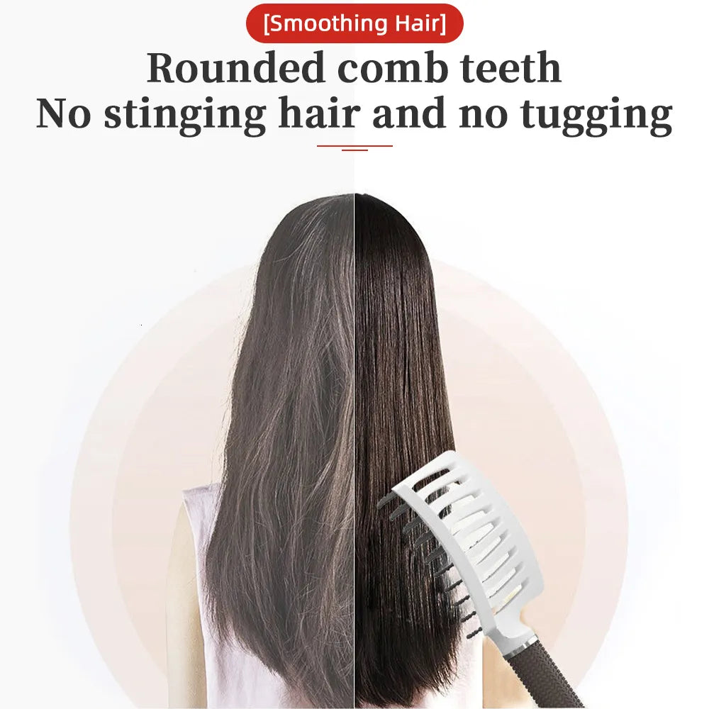 Premium Detangling Hairbrush with Boar & Nylon Bristles - Pain-Free Anti-Frizz Hair Brush for All Hair Types | Ergonomic Scalp Massage Brush for Women, Men & Kids