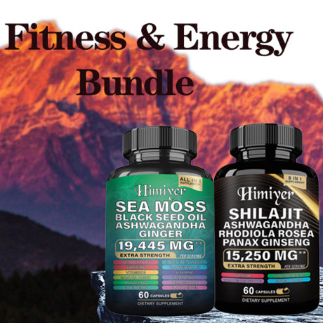 Ultimate Sea Moss & Shilajit Complex, All-in-One Supplement Sea Moss 7000mg, Shilajit 9000mg, Ashwagandha 2000mg, Black Seed Oil 4000mg, Ginkgo Biloba 500mg, Turmeric 2000mg, Rhodiola Rosea 1000mg & More for Energy, Immunity & Wellness, 60 Capsules