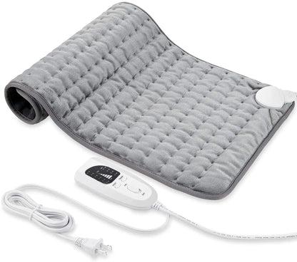 Portable & Washable Heating Pad for Pain Relief - 24" x 12" with Remote Control, 6 Heat Levels & Auto Shut-Off Timer - Perfect Gift for Back, Neck & Muscle Relief